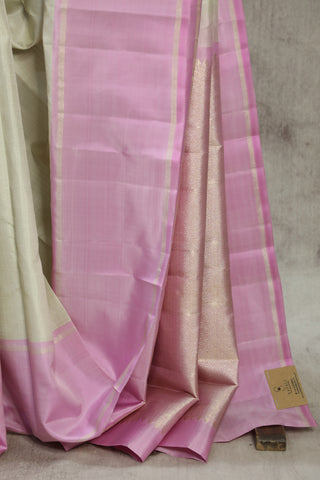 Off-White Kanjeevaram Silk Saree - SROWKSS516