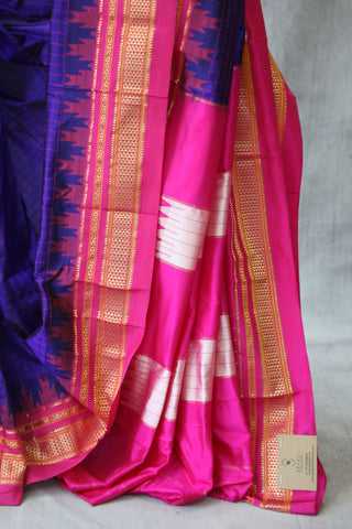 Purple Silk Ilkal Saree - SRPSIS125