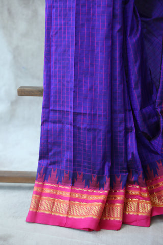 Purple Silk Ilkal Saree - SRPSIS125