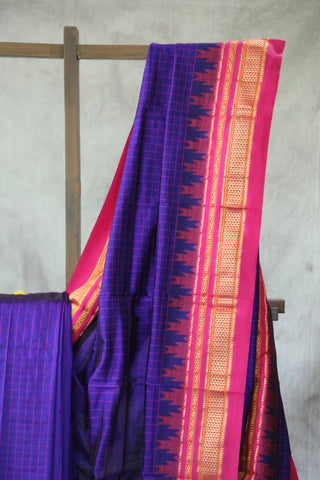 Purple Silk Ilkal Saree - SRPSIS125