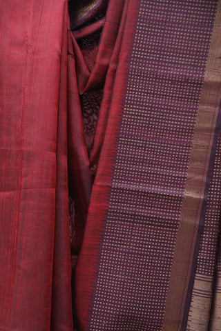 Maroon Silk Saree - SRGRSS639