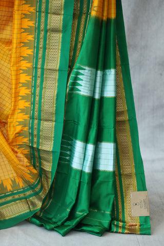 Yellow Silk Ilkal Saree - SRYSIS126