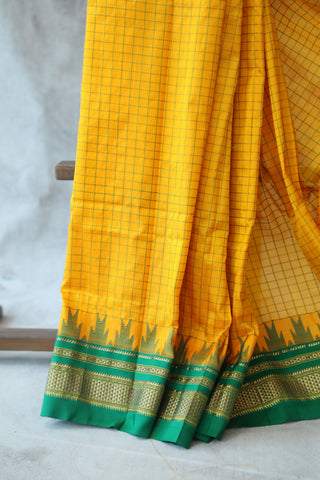 Yellow Silk Ilkal Saree - SRYSIS126