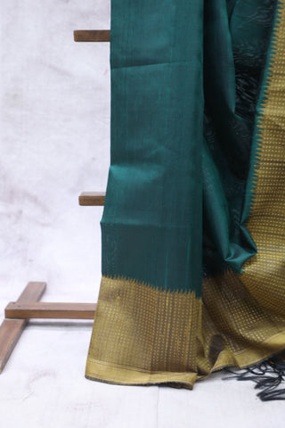 Dark Green Silk Saree - SRDGRSS640