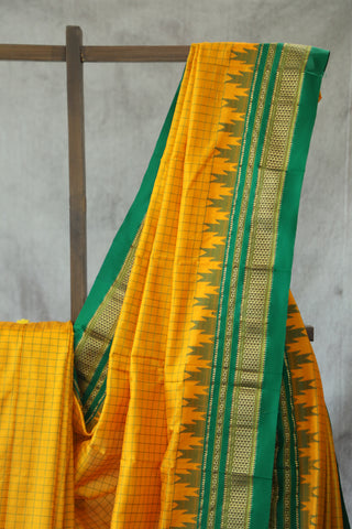 Yellow Silk Ilkal Saree - SRYSIS126