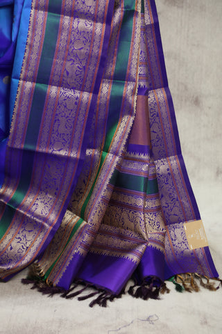 Blue Kanjeevaram Silk Saree - SRBKSS515