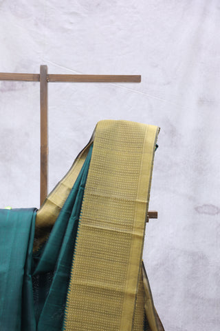 Dark Green Silk Saree - SRDGRSS640