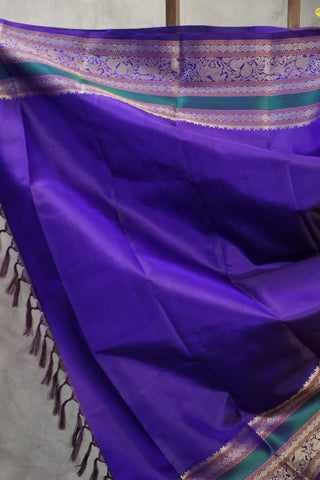 Blue Kanjeevaram Silk Saree - SRBKSS515