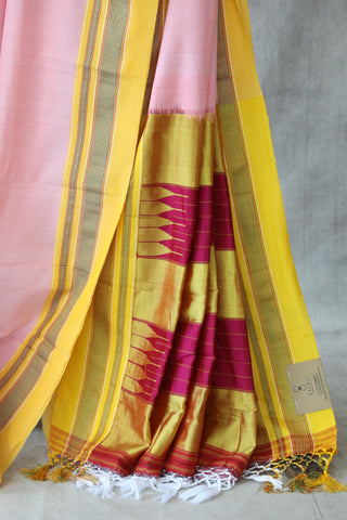 Light Pink Cotton Ilkal Saree -SRLPCIS380