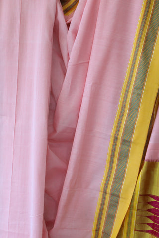 Light Pink Cotton Ilkal Saree -SRLPCIS380