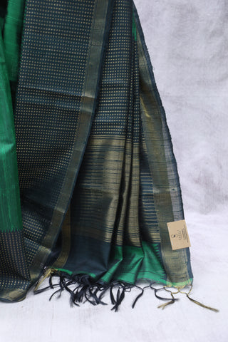 Green Silk Saree - SRGRSS637