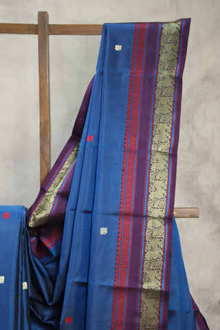 Peacock Blue Kanjeevaram Silk Saree - SRPBKSS531