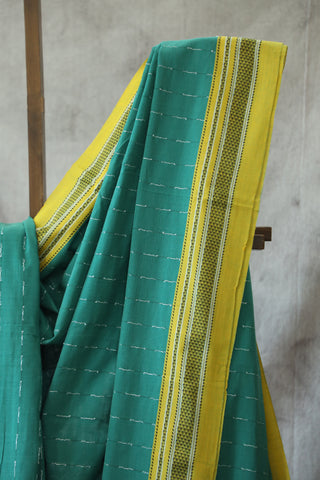 Green Cotton Ilkal Saree -SRGCIS392