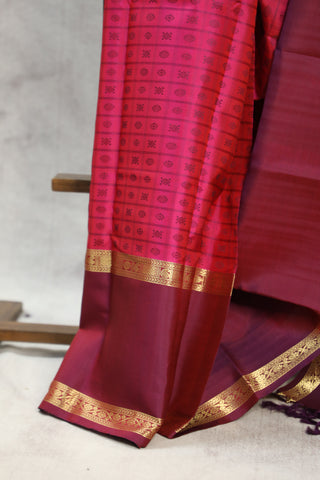 Pink Kanjeevaram Silk Saree - SRPKSS554