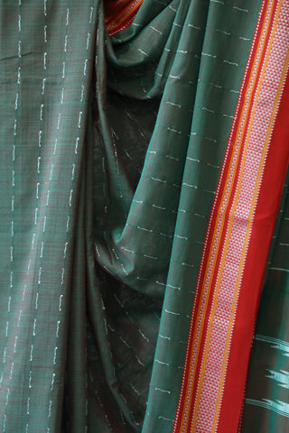 Green Cotton Ilkal Saree -SRGCIS390