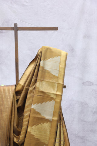 Mustard Yellow Raw Silk Saree - SRMYRSS654