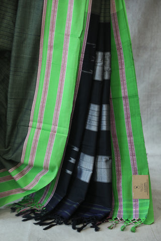 Green Cotton Ilkal Saree -SRGCIS399