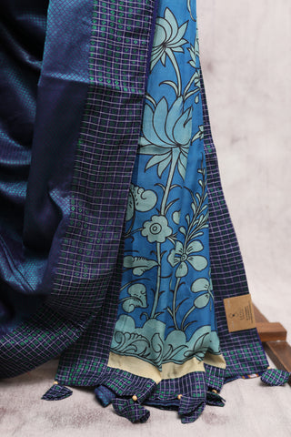 Peacock Blue Signature Khun Saree -SRPBSKS41