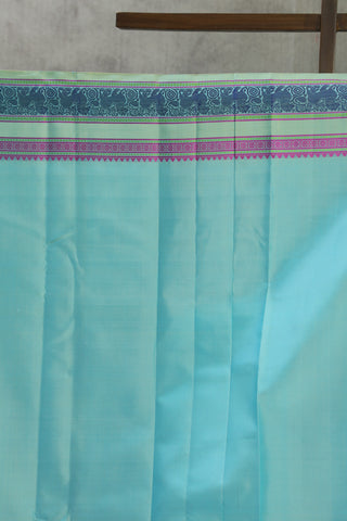 Turquoise Kanjeevaram Silk Saree - SRTKSS532