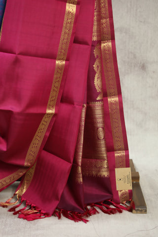 Blue Kanjeevaram Silk Saree - SRBKSS526