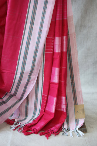 Pink Cotton Ilkal Saree -SRPCIS400