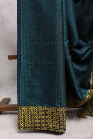 Peacock Green Signature Khun Saree - SRPGSKS33