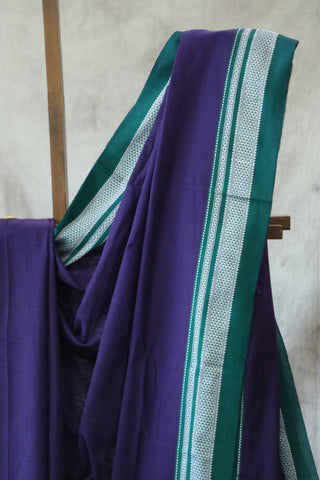 Dark Violet Cotton Ilkal Saree -SRDVCIS382