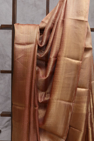 Orange Tissue Tussar Silk Saree-SROTTSS56