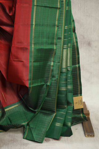 Maroon Kanjeevaram Silk Saree - SRMKSS571