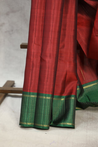 Maroon Kanjeevaram Silk Saree - SRMKSS571