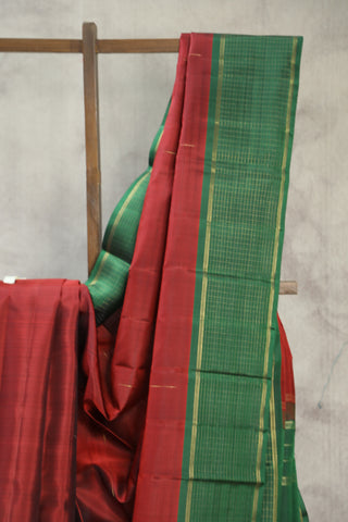 Maroon Kanjeevaram Silk Saree - SRMKSS571