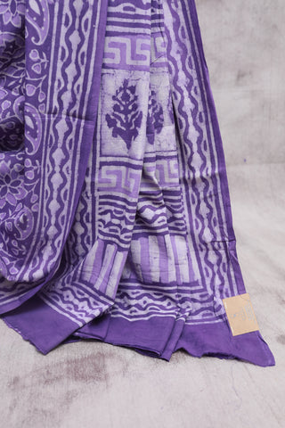 Purple HBP Cotton Saree-SRPCS1065