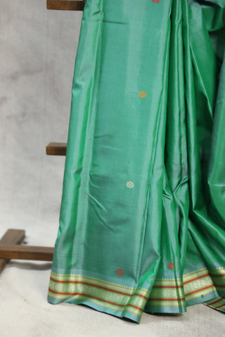 Green Kanjeevaram Silk Saree - SRGKSS569