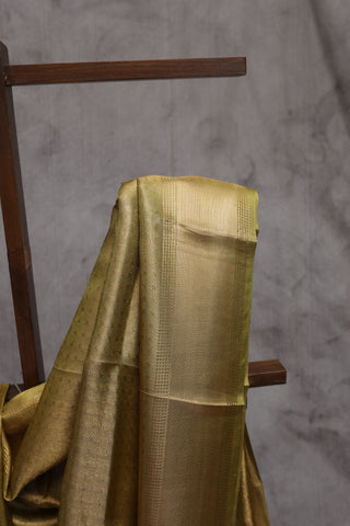 Two-Tone Green Tissue Tussar Silk Saree-SRTTGTTSS114