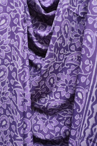 Purple HBP Cotton Saree-SRPCS1065