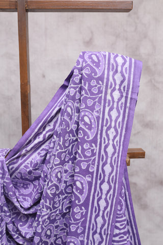 Purple HBP Cotton Saree-SRPCS1065