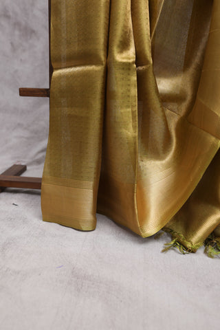 Two-Tone Green Tissue Tussar Silk Saree-SRTTGTTSS114