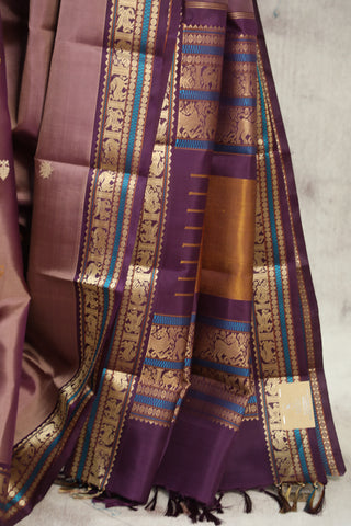 Wine Kanjeevaram Silk Saree - SRWKSS575