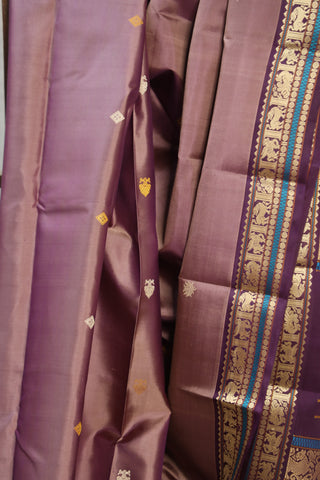 Wine Kanjeevaram Silk Saree - SRWKSS575