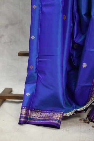 Blue Kanjeevaram Silk Saree - SRBKSS570