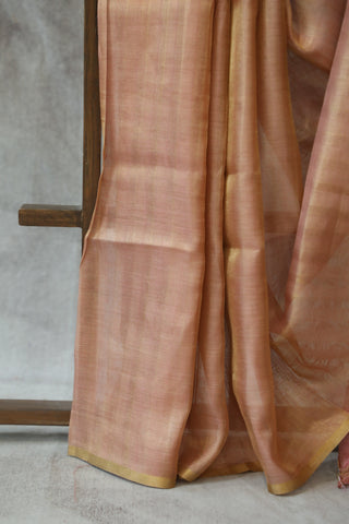 Pink Tussar Silk Saree - SRPTSS875