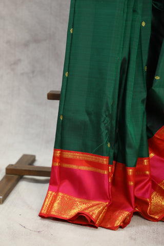 Green Kanjeevaram Silk Saree - SRGKSS573