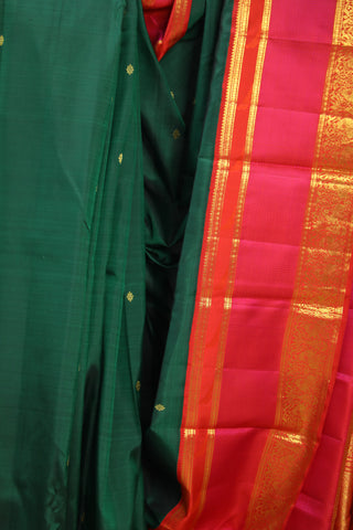 Green Kanjeevaram Silk Saree - SRGKSS573