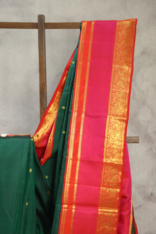 Green Kanjeevaram Silk Saree - SRGKSS573