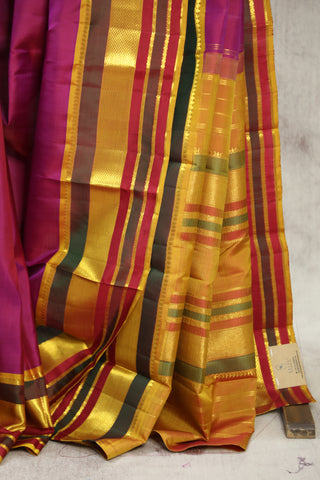 Magenta Kanjeevaram Silk Saree - SRMKSS545