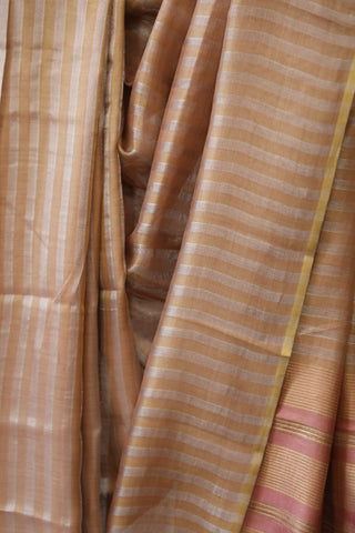 Pink Tussar Silk Saree - SRPTSS876