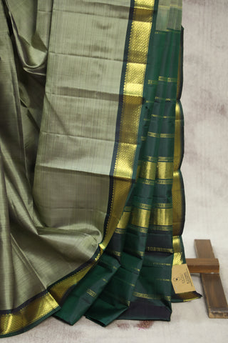 Grey Kanjeevaram Silk Saree - SRGKSS549