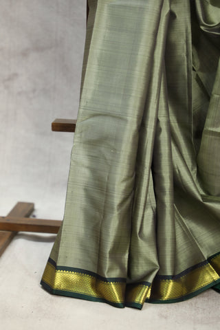 Grey Kanjeevaram Silk Saree - SRGKSS549