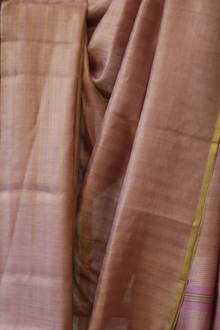 Onion Pink Tussar Silk Saree - SROPTSS877