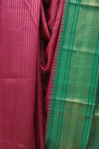 Maroon Raw Silk Saree - SRMRSS644